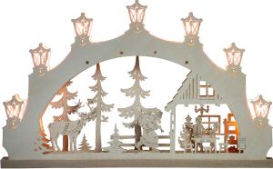 Schwibbogen Weihnachtsabend, 7 flg. Schwibbogen Weihnachtsabend, 7 flg.
