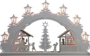 Schwibbogen Weihnachtsmarkt, 7 flg. Schwibbogen Weihnachtsmarkt, 7 flg.