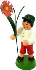 Blumenjunge, grüne Mütze Blumenjunge, grüne Mütze