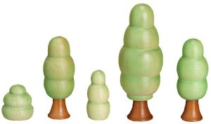 Deko-Bäumchen 5 teilig