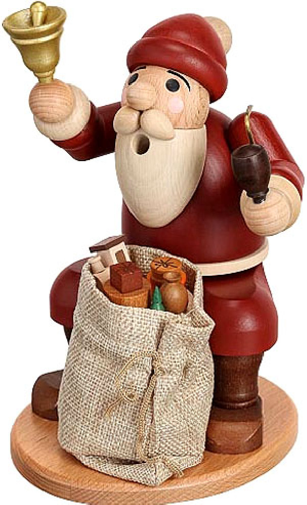 Räuchermann Weihnachtsmann mit Sack