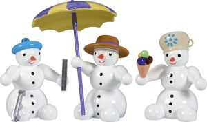 Schneemann, sitzend, 3-teilig Schneemann, sitzend, 3-teilig