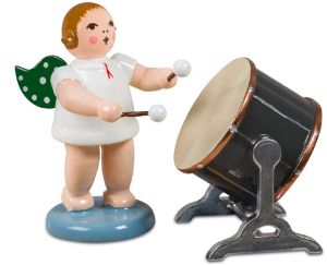 Engel mit großer Orchestertrommel, ohne Krone Engel mit großer Orchestertrommel, ohne Krone