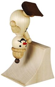 Schneemann Junior Freesteele mit Mütze 