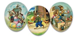Ostereier 3er Set Festtagszeit 15cm Ostereier 3er Set Festtagszeit 15cm