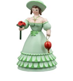 Biedermeierfrauen grün mit Blumen Biedermeierfrauen grün mit Blumen