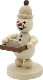 Schneemann Junior mit Christstollen