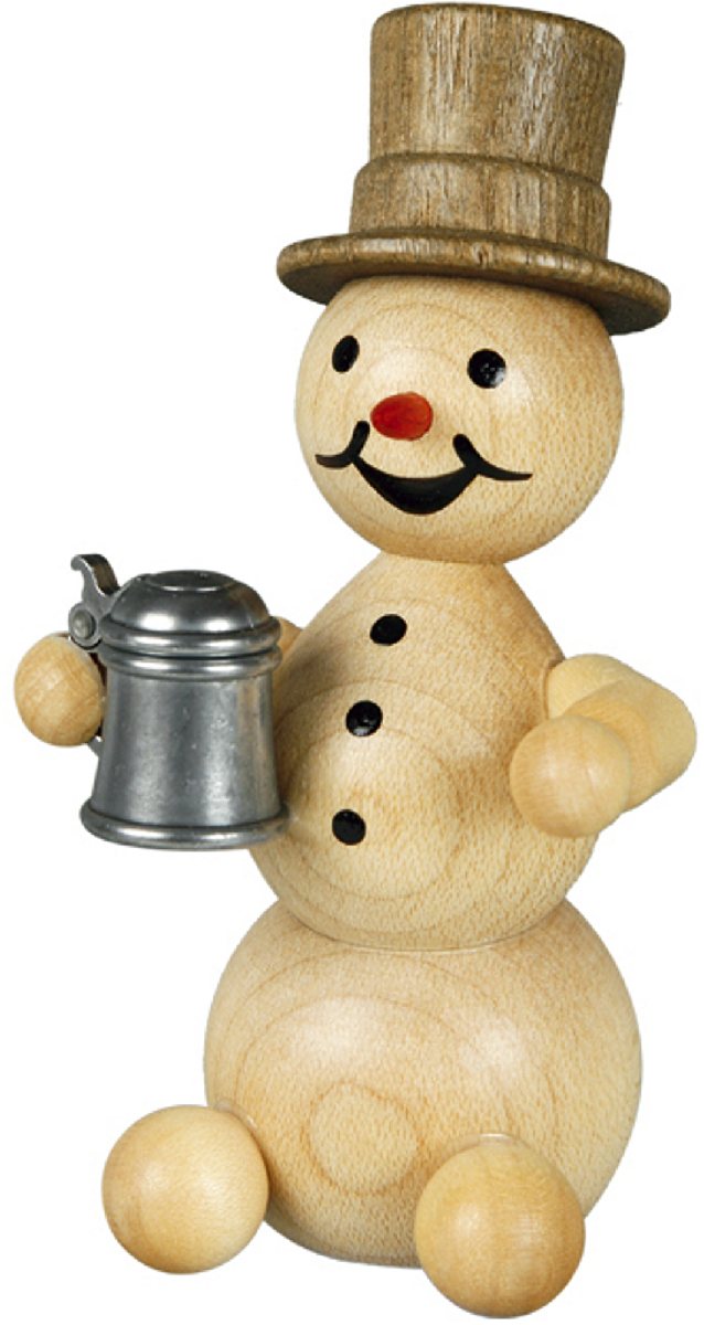 Schneemann mit Krug - ohne Sockel