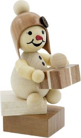 Schneemädchen mit Geschenk