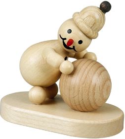 Schneemann Junior Schneekugel unten