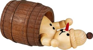 Schneemann Junior - im Fass liegend