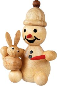 Schneemann Junior - Hase auf Schoß