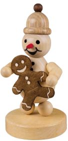 Schneemann Junior mit Lebkuchenmann
