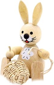 Osterhase als Korbflechter