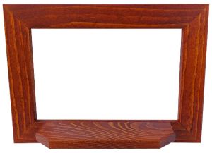 Wandrahmen breit mit Podest braun - 24 x 33 cm Wandrahmen breit mit Podest braun - 24 x 33 cm