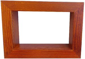 Wandrahmen Kastenrahmen rechteckig braun - 33 x 24 cm Wandrahmen Kastenrahmen rechteckig braun - 33 x 24 cm