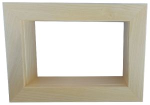 Wandrahmen Kastenrahmen rechteckig natur - 33 x 24 cm Wandrahmen Kastenrahmen rechteckig natur - 33 x 24 cm