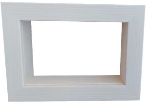 Wandrahmen Kastenrahmen rechteckig weiß - 33 x 24 cm Wandrahmen Kastenrahmen rechteckig weiß - 33 x 24 cm