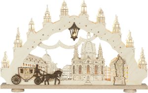 Lichterbogen Dresdner Frauenkirche, 15 flammig Lichterbogen Dresdner Frauenkirche, 15 flammig