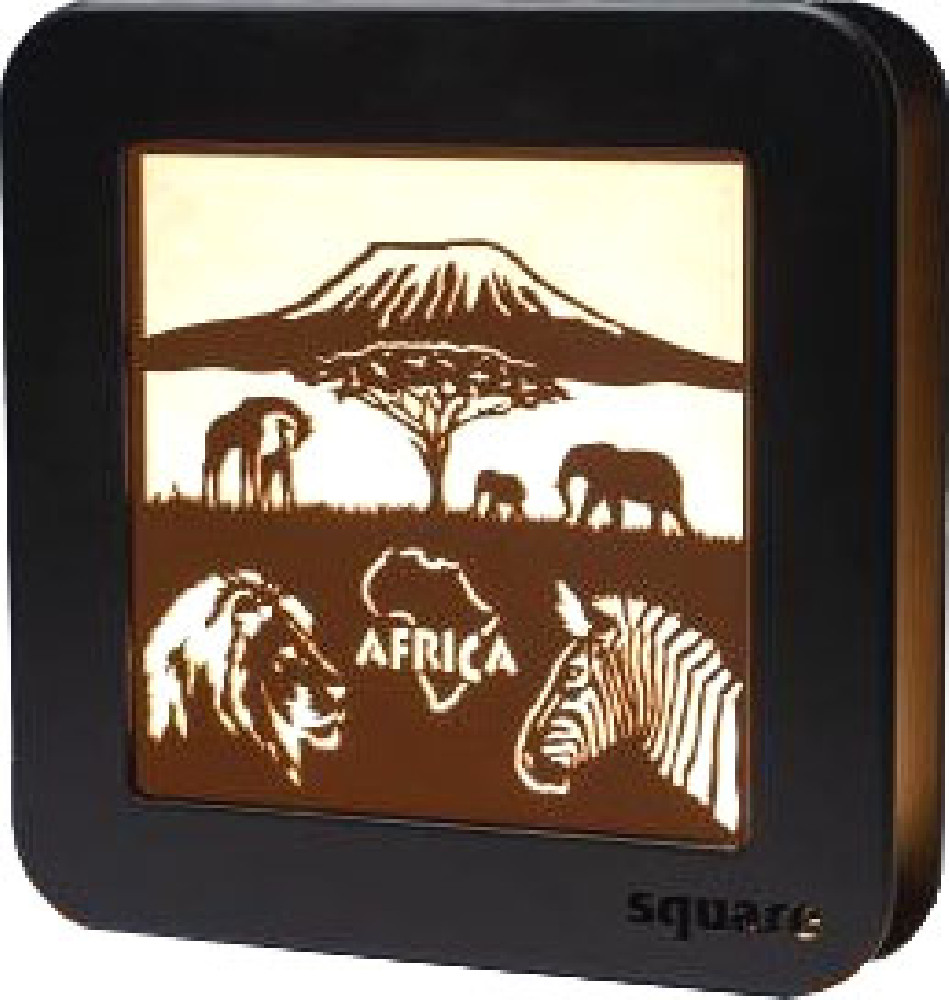 Square Standbild LED - Africa, kolonial/ocker