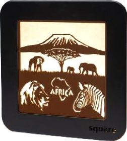Square Wandbild LED - Afrika Square Wandbild LED - Afrika
