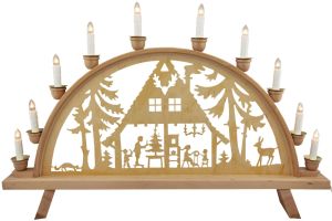 Schwibbogen Waldhaus, 10 flg. Schwibbogen Waldhaus, 10 flg.