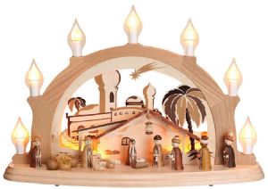 Schwibbogen Christi Geburt mit Innenbeleuchtung Schwibbogen Christi Geburt mit Innenbeleuchtung