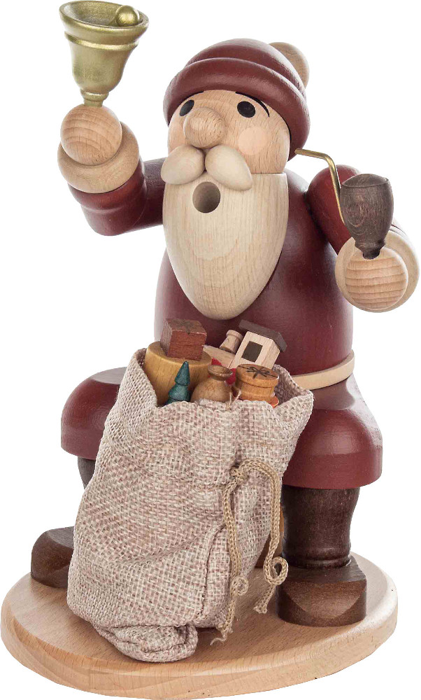 Räuchermann Weihnachtsmann mit Sack
