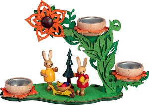 Teelichthalter Blütenranke